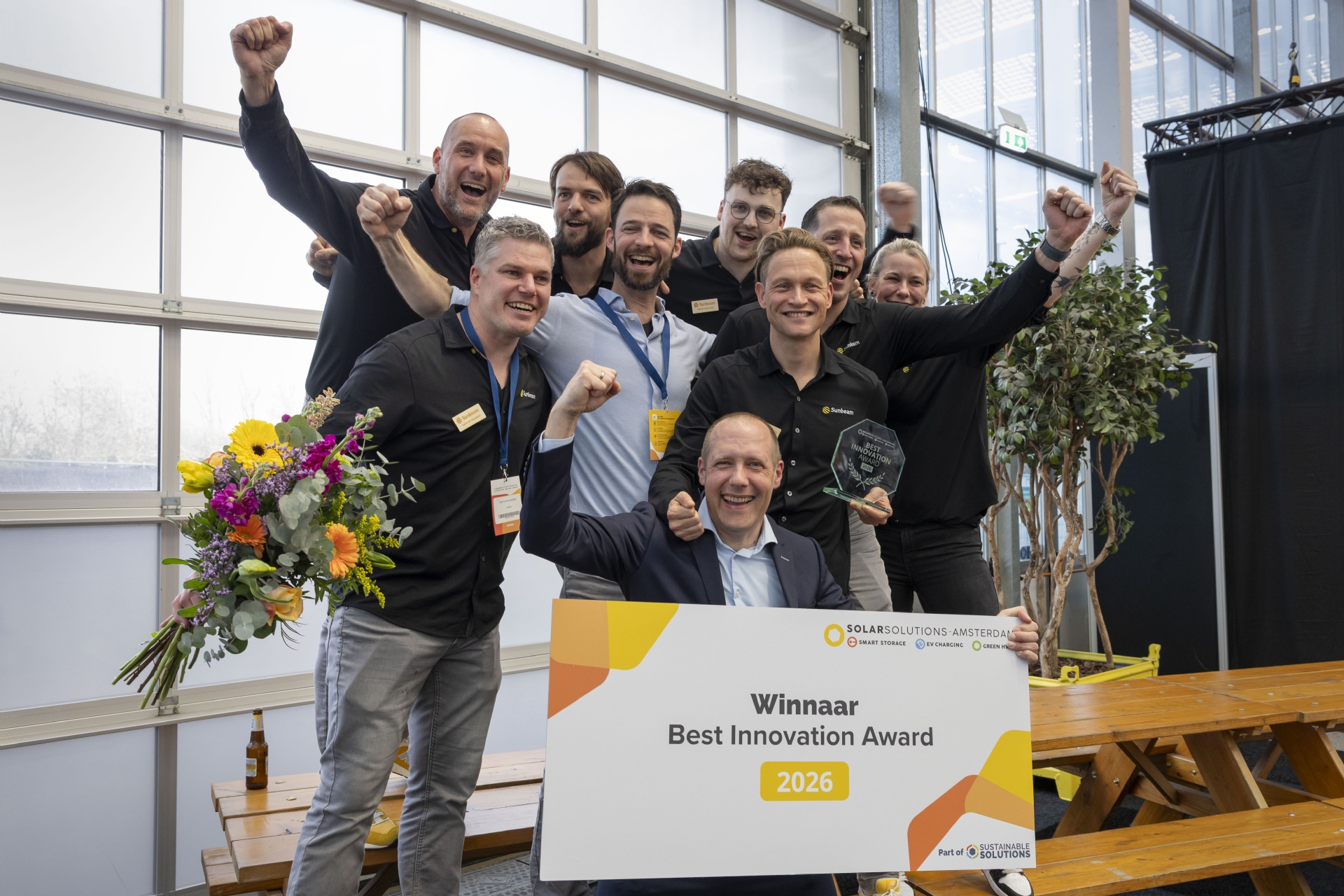 Sunbeam Supra ReSourced wint Innovation Award 2026 op Solar Solutions Amsterdam